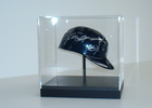 Memorabilia displays, mount making, helmet display, baseball display
