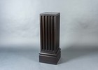 Fluted, Double Ebonized, Mahogany Pedestal